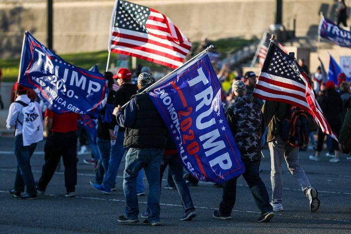 Trump Supporters Crowded Mar-A-Lago Yelling 