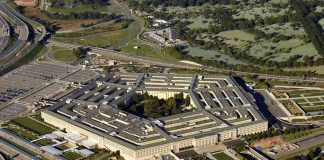 Aerial view of the Pentagon