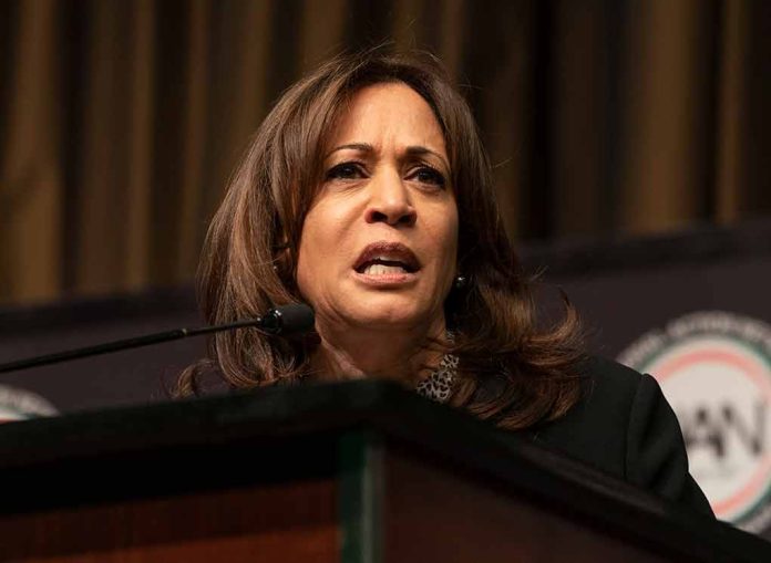 Woman speaking at a podium.