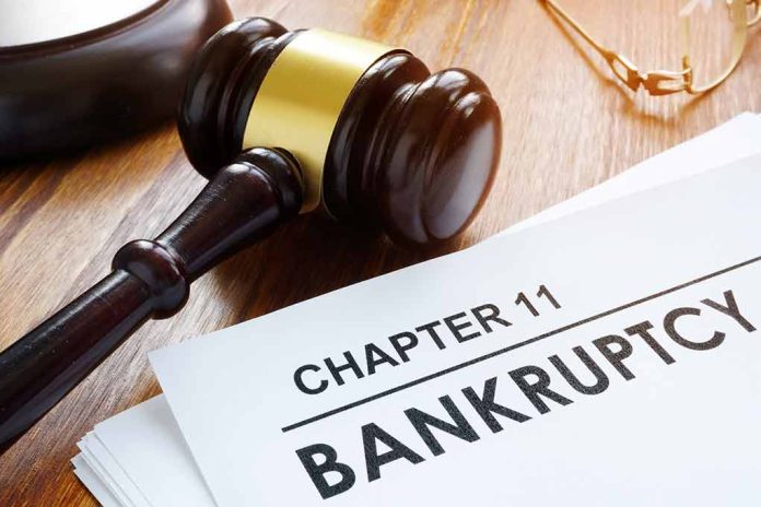 Judges gavel beside Chapter 11 bankruptcy documents