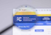 Federal Communications Commission website magnified on browser