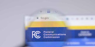 Federal Communications Commission website magnified on browser