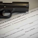 Handgun on concealed carry license application form