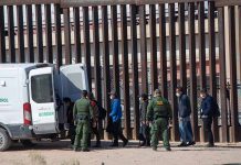 People detained near border wall by patrol officers