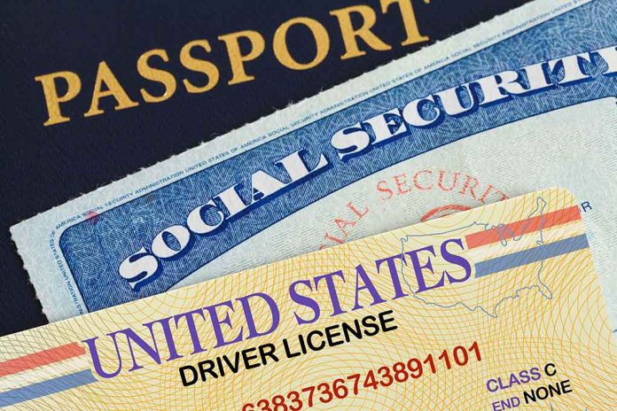 Passport, social security card, and driver's license.