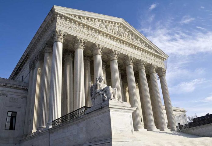 104498510 featured image Supreme Court building with columns and statue in front
