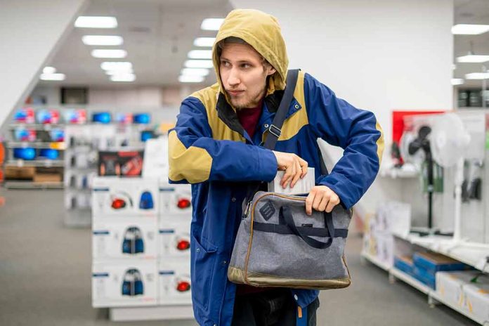 1217013973 featured image Person in store hiding something in a bag