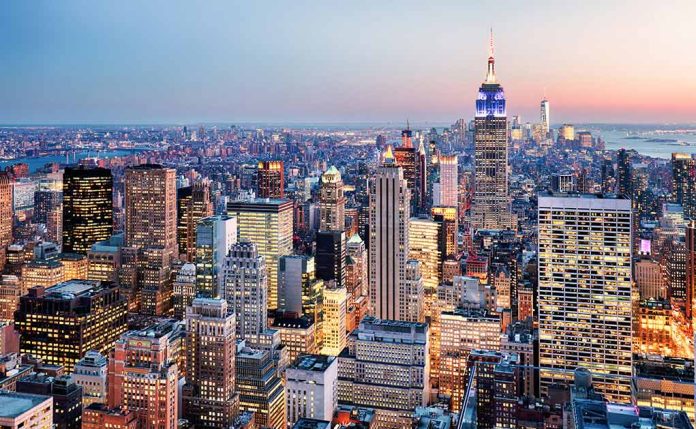 412523491 featured image Skyscrapers in a city skyline at dusk lighting
