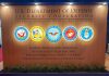 US Department of Defense Security Cooperation display with logos