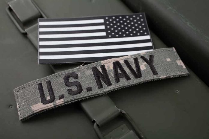 2277330471 featured image US Navy patch with black and white American flag