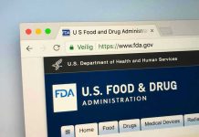 FDA website on a computer screen.
