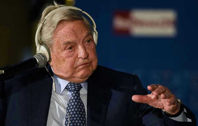 1944457315 Elderly man speaks with headset and gestures.