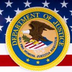 DOJ Unleashes Attack On Sanctuary Education Department of Justice seal on American flag background.