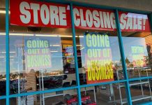 ICONIC Brand Gone—208-Year Streak Ends Store closing sale with going out of business signs.