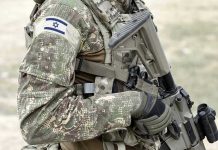 Top General ARRESTED—Shocking Leak Rips Military Apart Soldier in camouflage gear with Israeli flag patch.