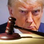 Criminal Case Against Trump DISMISSED – Final Charges GONE Gavel in front of a serious mans face.