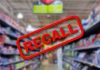 Recall warning over blurred grocery store aisle