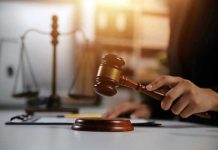 Career Criminal Freed—Now A Woman’s Dead Gavel being struck near scales of justice.