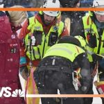 Lindsey Vonn crashed while racing in Switzerland Friday