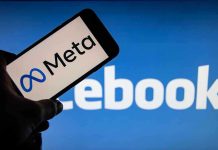 Monopoly Scheme EXPOSED—Meta’s Breakup Looms Meta on phone screen, Facebook in background.