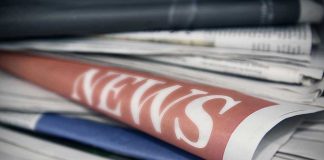 Explosive Claims: Media Fueling Violence Against Trump Stack of newspapers with NEWS headline visible.