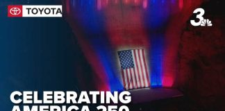 Hoover Dam turns red, white and blue to mark Memorial Day, America250