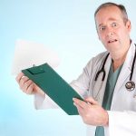 Crosswalk Tragedy: Doctor Drives Off! A doctor in a white coat looking surprised while holding a clipboard