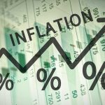 Graph showing an upward trend in inflation percentages