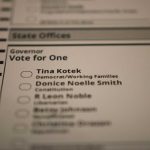 ICE Raids Voter Rolls — What’s Inside? Ballot paper for governor election candidates listed.