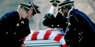 Iran Strikes Kill Americans — Trump Threatens Payback Honor guard carrying a flag-draped casket
