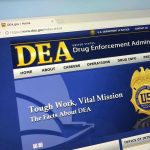Gas-Station Opioids? FDA Lowers the Boom DEA website homepage with gold badge and text