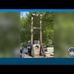 Man With Guillotine Arrested Near U.S. Capitol US Capitol Police arrest driver with a guillotine in truck bed by the US Capitol building