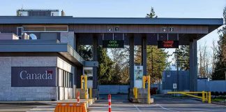Tariff Crossfire Explodes — Prices Next? Canada border crossing booths with open and closed lane signs