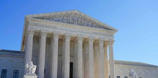 Supreme Court building with grand columns and steps