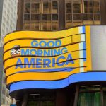Retaliation Fight Erupts: ABC vs. FCC Curved digital billboard with Good Morning America logo
