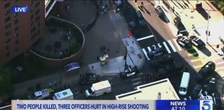 High-Rise Carnage Sparks City Panic 2 people killed, three officer hurt in high-rise shooting in Minneapolis