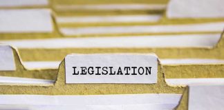 File folder tab labeled legislation