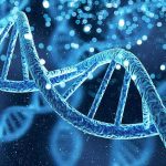 Mutation-First Medicine Upends Cancer Playbook DNA double helix with glowing particles