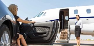 Court Order Ignored – Miami Landing Stuns Brazil Woman stepping from luxury car toward private jet with attendant