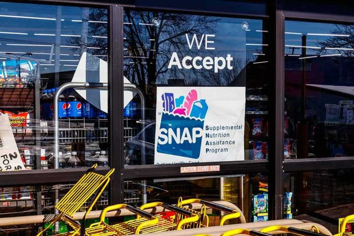 Storefront window with SNAP acceptance sign
